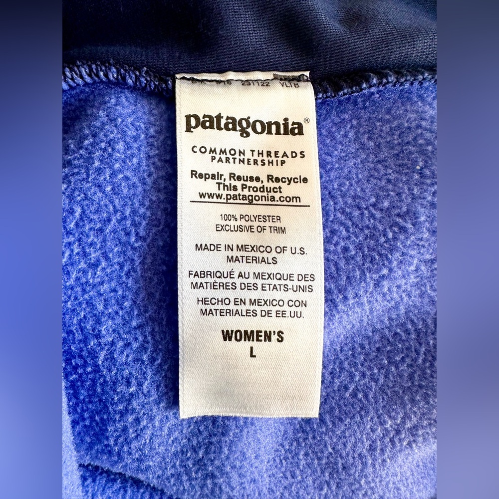 Patagonia Women’s Snap T Vest Synchilla Fleece- Full Zip - Picture 5 of 5